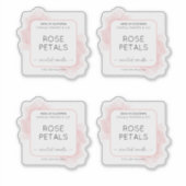 Doorschijnende roze Waterverf Clear Product Label (Voorkant)