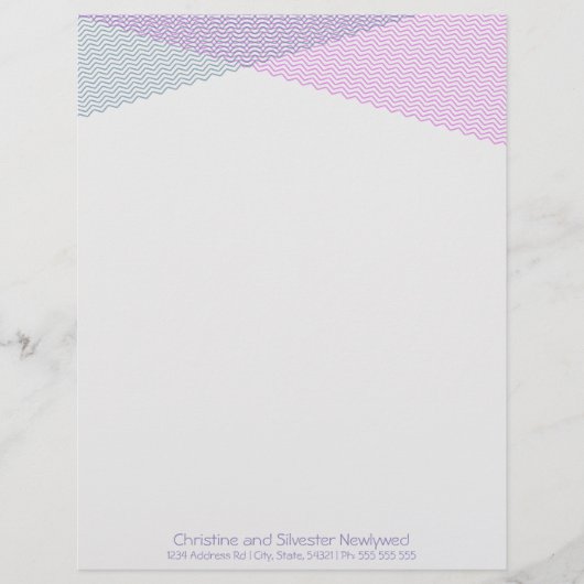 Doorsnede van Chevrons, briefhoofd (Voorkant)