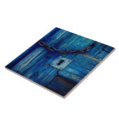 Doorsnede van hout en kettingtegels tegeltje (Zijkant)