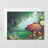 Doorverwezen bos briefkaart (Voorkant / Achterkant)