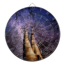 Doorverwezen bos dartbord