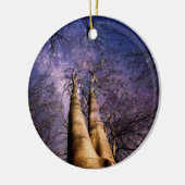 Doorverwezen bos keramisch ornament (Links)