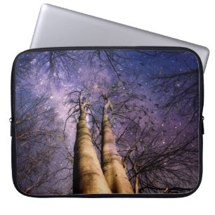 Doorverwezen bos laptop sleeve