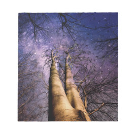 Doorverwezen bos notitieblok