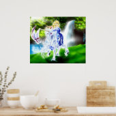 Doorverwezen bos poster (Keuken)