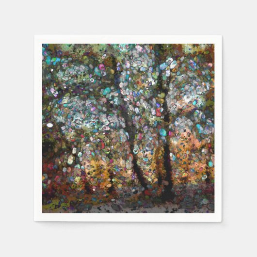 Doorverwezen bos servet (Voorkant)