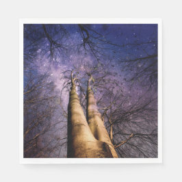 Doorverwezen bos servet