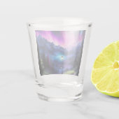 Doorverwezen bos shot glas (Achterkant)