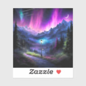 Doorverwezen bos sticker (Vel)