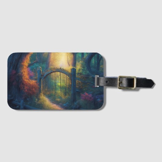 Doorverwezen bostuin | Digitale kunst Bagagelabel (Voorkant (horizontaal))