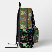 Doorverwezen Forest Dragon Pattern Bedrukte Rugzak (Links)