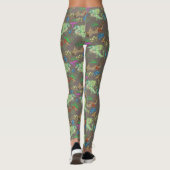 Doorverwezen Forest Dragon Pattern Leggings (Achterkant)