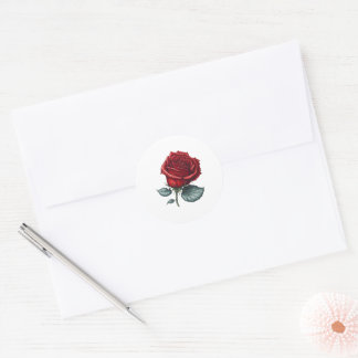 Doorverwezen Roos Ronde Sticker