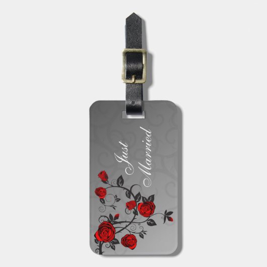 Doorverwezen Rozen Bagagelabel (Voorkant verticaal)