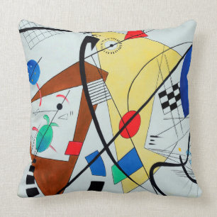 Doorvoerlijn door Wassily Kandinsky Kussen