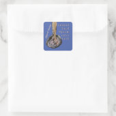 doorweekt hoefje Epsom zouten bad Vierkante Sticker (Tas)