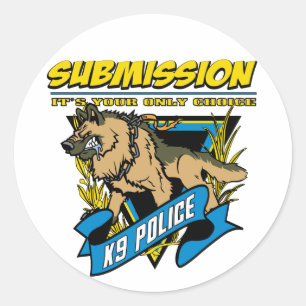 Doorzending politie K9 Ronde Sticker