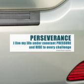 doorzettingsvermogen bumpersticker (Op auto)