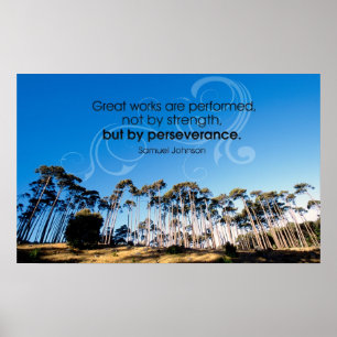 Doorzettingsvermogen Motivatie Poster afdrukken