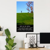 doorzettingsvermogen poster (Thuiskantoor)