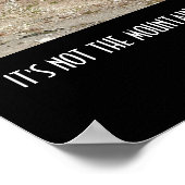 Doorzettingsvermogen Sterkte Bergen  Poster (Hoek)