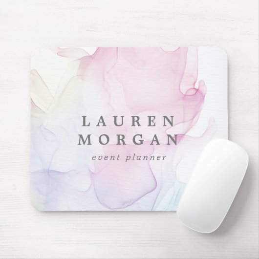 doorzichtig monogram zijde elegant muismat (Met muis)