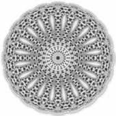 doorzichtige Mandala sticker (Voorkant)