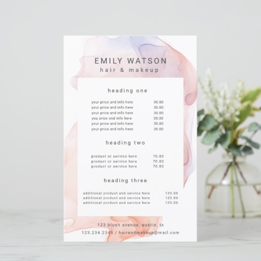 doorzichtige moderne zilvervis - prijslijst (Staand voorkant)