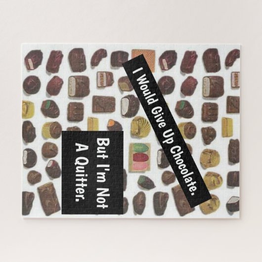 Doos Chocolade Grappig Sarcastisch Legpuzzel (Horizontaal)