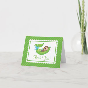 Doos Kleine aap Pea Pod Dank je wel Bedankkaart
