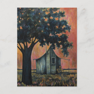 Doos met akoestische gitaar briefkaart