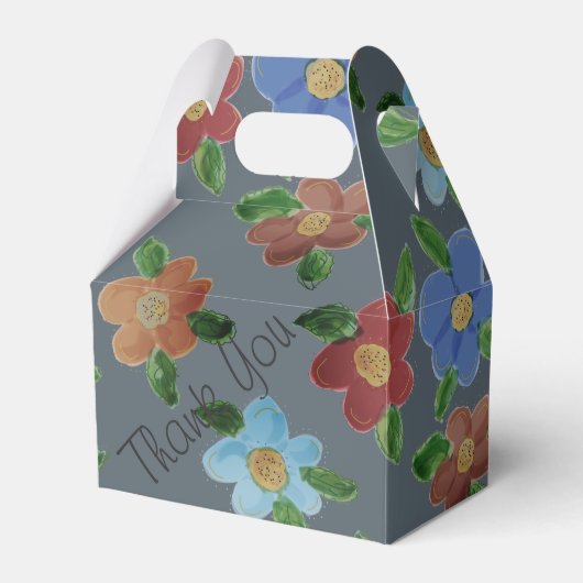  doos met bloesems bedankdoosjes (Voorkant Zijde)