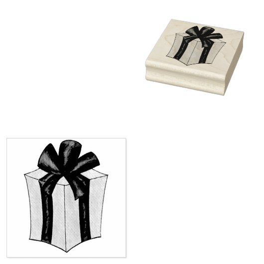 Doos met cadeautjes Cadeaus kerstmis Rubberstempel (Gestempeld)