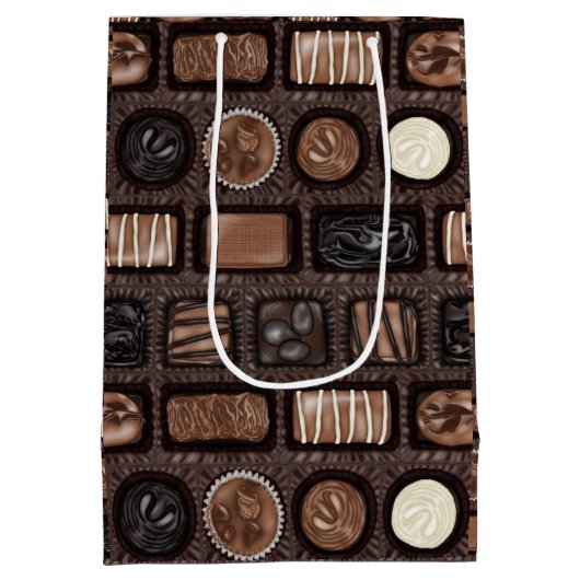 Doos met chocolade Gift Bag Medium Cadeauzakje (Achterkant)