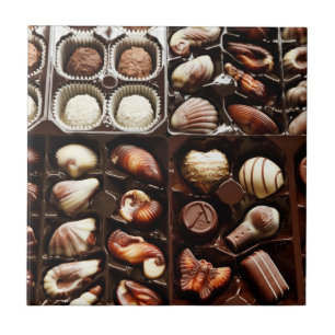 Doos met chocolade Snoep Tegeltje
