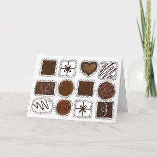 Doos met chocolade Snoep Valentijnsdag Chocolade Feestdagen Kaart