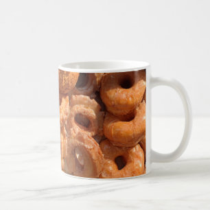 Doos met donuts koffiemok