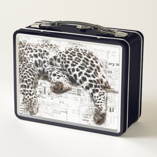 Doos met dubbelzijdige leopard (Achterkant)
