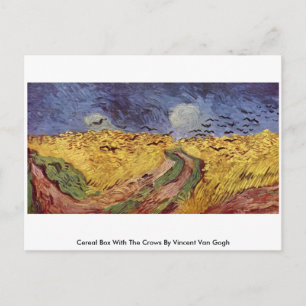 Doos met graan, met kraaien van Vincent van Gogh Briefkaart