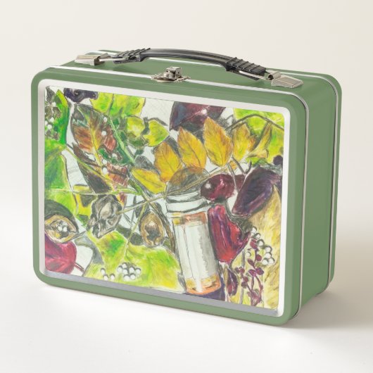 Doos met pillen en bladeren (Voorkant)