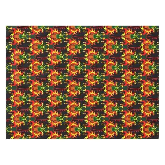 Doos met pompelkop, vergrendelingspatroon tafelkleed (Voorkant (Horizontaal))