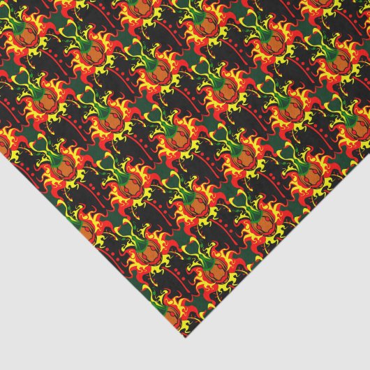 Doos met pompelkop, vergrendelingspatroon tissuepapier (Detail)