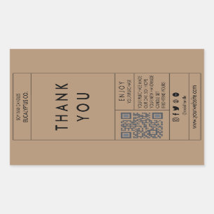 Doos met sluitringen, sluitringen, verpakking rechthoekige sticker