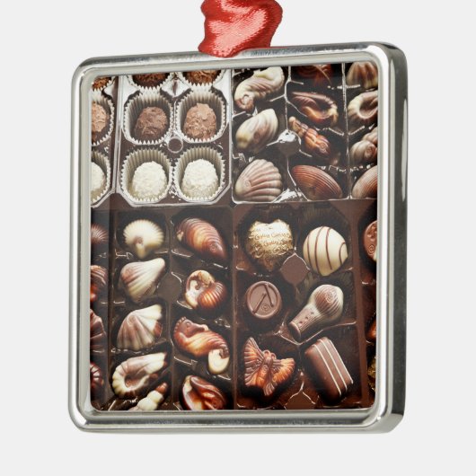 Doos met snoep metalen ornament (Links)