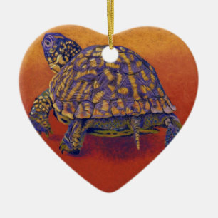 Doos, schildpad keramisch ornament