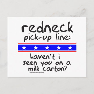 DOOS T-SHIRS VAN DE PICK-UP LINE-MELKDOOS HERDNECK BRIEFKAART