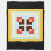 Doos textuur Modern vierkant geel licht zacht tege Fleece Deken (Voorkant)