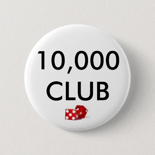 dop, 10.000 CLUB Ronde Button 5,7 Cm (Voorkant)
