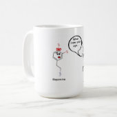 dopa en dopamine koffiemok (Voorkant links)