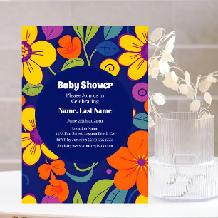Dopamine Baby Bliss – Vetgedrukte retro kleurrijke Kaart